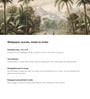 Misty Palm Grove Vinyl Botanical Self Adhesive Wallpaper (3 ft X 3 ft)