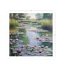Reed Lily Reflection Vinyl Botanical Self Adhesive Wallpaper (3 ft X 3 ft)