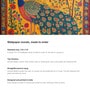 Peacock Folk Art Vinyl Decorative Self Adhesive Wallpaper (3 ft X 3 ft)