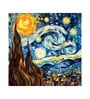 Starry Night Inspired Vinyl Decorative Self Adhesive Wallpaper (3 ft X 3 ft)