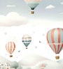Whimsical Balloon Sky Vinyl Decorative Self Adhesive Wallpaper (3 ft X 3 ft)