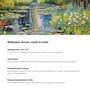Willow Pond Reflection Vinyl Decorative Self Adhesive Wallpaper (3 ft X 3 ft)