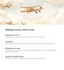 Airplane Formation Sky Vinyl Decorative Self Adhesive Wallpaper (3 ft X 3 ft)