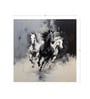 Monochrome Horse Mural Vinyl Decorative Self Adhesive Wallpaper (3 ft X 3 ft)