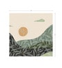 Emerald Sun Mountains Vinyl Decorative Self Adhesive Wallpaper (3 ft X 3 ft)