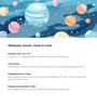 Cosmic Planet Adventure Vinyl Decorative Self Adhesive Wallpaper (3 ft X 3 ft)