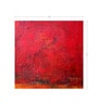 Crimson Abstract Texture Vinyl Decorative Self Adhesive Wallpaper (3 ft X 3 ft)