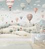 Whimsical Balloon Sky Vinyl Decorative Self Adhesive Wallpaper (3 ft X 3 ft)