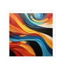 Fire Whirl Abstract Vinyl Decorative Self Adhesive Wallpaper (3 ft X 3 ft)