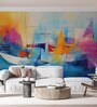 Regatta Sailboat Abstract Vinyl Decorative Self Adhesive Wallpaper (3 ft X 3 ft)