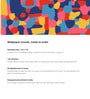 Bright Mosaic Shapes Vinyl Decorative Self Adhesive Wallpaper (3 ft X 3 ft)