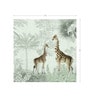 Safari Giraffe Duo Vinyl Decorative Self Adhesive Wallpaper (3 ft X 3 ft)