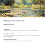 Lily Pond Impressionist Vinyl Decorative Self Adhesive Wallpaper (3 ft X 3 ft)