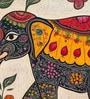 Ornate Elephant Motif Vinyl Decorative Self Adhesive Wallpaper (3 ft X 3 ft)