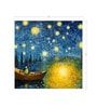 Midnight Swirl Sky Vinyl Decorative Self Adhesive Wallpaper (3 ft X 3 ft)