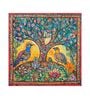 Colorful Songbird Tree Vinyl Decorative Self Adhesive Wallpaper (3 ft X 3 ft)