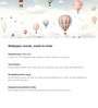 Whimsical Balloon Sky Vinyl Decorative Self Adhesive Wallpaper (3 ft X 3 ft)