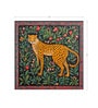 Cheetah Floral Folk Vinyl Decorative Self Adhesive Wallpaper (3 ft X 3 ft)