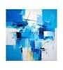 Sapphire Brush Texture Vinyl Decorative Self Adhesive Wallpaper (3 ft X 3 ft)
