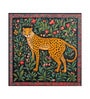 Cheetah Floral Folk Vinyl Decorative Self Adhesive Wallpaper (3 ft X 3 ft)
