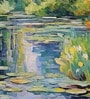 Willow Pond Reflection Vinyl Decorative Self Adhesive Wallpaper (3 ft X 3 ft)