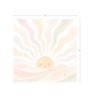 Pastel Sunrise Nursery Vinyl Decorative Self Adhesive Wallpaper (3 ft X 3 ft)