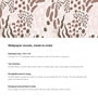 Blush Organic Pattern Vinyl Decorative Self Adhesive Wallpaper (3 ft X 3 ft)