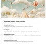 Circus Carnival Sky Vinyl Decorative Self Adhesive Wallpaper (3 ft X 3 ft)
