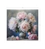Charcoal Peony Bouquet Vinyl Decorative Self Adhesive Wallpaper (3 ft X 3 ft)