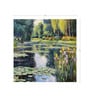 Weeping Willow Pond Vinyl Decorative Self Adhesive Wallpaper (3 ft X 3 ft)