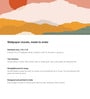 Sunset Mountain Abstract Vinyl Decorative Self Adhesive Wallpaper (3 ft X 3 ft)