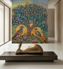 Colorful Songbird Tree Vinyl Decorative Self Adhesive Wallpaper (3 ft X 3 ft)
