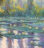 Emerald Lily Pond Vinyl Decorative Self Adhesive Wallpaper (3 ft X 3 ft)