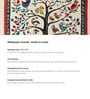 Songbird Tree Motif Vinyl Decorative Self Adhesive Wallpaper (3 ft X 3 ft)