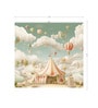 Circus Carnival Sky Vinyl Decorative Self Adhesive Wallpaper (3 ft X 3 ft)