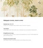 Giraffe Palm Savanna Vinyl Decorative Self Adhesive Wallpaper (3 ft X 3 ft)