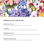 Rainbow Floral Bouquet Vinyl Floral Self Adhesive Wallpaper (3 ft X 3 ft)