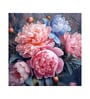 Classic Peony Bouquet Vinyl Floral Self Adhesive Wallpaper (3 ft X 3 ft)