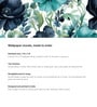 Teal Poppy Bloom Vinyl Floral Self Adhesive Wallpaper (3 ft X 3 ft)