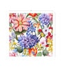 Rainbow Floral Bouquet Vinyl Floral Self Adhesive Wallpaper (3 ft X 3 ft)