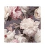 Dark Peony Bloom Vinyl Floral Self Adhesive Wallpaper (3 ft X 3 ft)