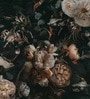 Midnight Floral Bouquet Vinyl Floral Self Adhesive Wallpaper (3 ft X 3 ft)