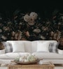Midnight Floral Bouquet Vinyl Floral Self Adhesive Wallpaper (3 ft X 3 ft)