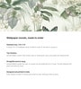 Butterfly Blossom Sage Vinyl Floral Self Adhesive Wallpaper (3 ft X 3 ft)