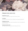 Dark Peony Bloom Vinyl Floral Self Adhesive Wallpaper (3 ft X 3 ft)