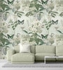 Butterfly Blossom Sage Vinyl Floral Self Adhesive Wallpaper (3 ft X 3 ft)