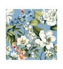 White Blossom Blue Sky Vinyl Floral Self Adhesive Wallpaper (3 ft X 3 ft)