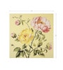 Golden Peony Blossom Vinyl Floral Self Adhesive Wallpaper (3 ft X 3 ft)