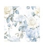 Ivory Rose Pattern Vinyl Floral Self Adhesive Wallpaper (3 ft X 3 ft)
