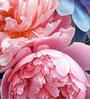 Classic Peony Bouquet Vinyl Floral Self Adhesive Wallpaper (3 ft X 3 ft)